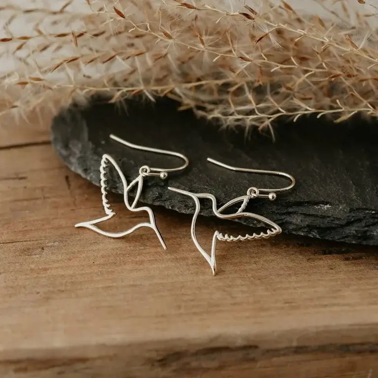 Wild Abandon Wild Abandon gold plated Flutter earrings