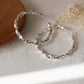Wild Abandon Wild Abandon silver plated Gossip hoops