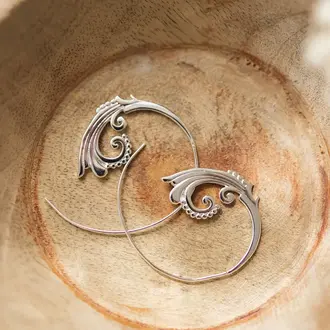 Wild Abandon Wild Abandon silver plated Henna earrings