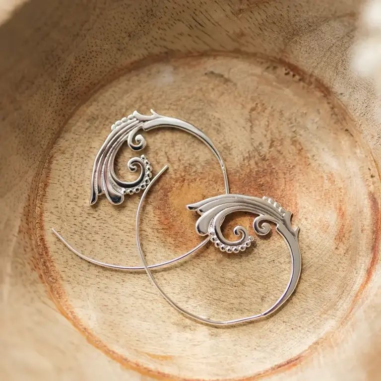 Wild Abandon Wild Abandon silver plated Henna earrings