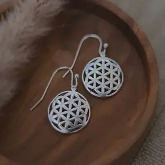 Wild Abandon Silver plated Wildflower earrings