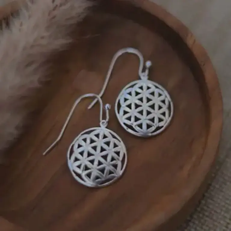 Wild Abandon Silver plated Wildflower earrings