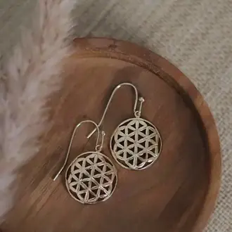 Wild Abandon Gold plated Wildflower earrings