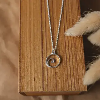 Wild Abandon Silver plated Little Beach necklace