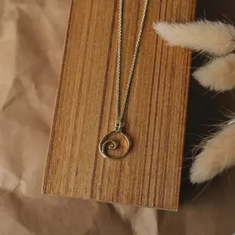 Wild Abandon Gold plated Little Beach necklace