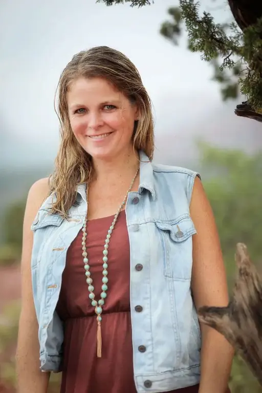 Wild Abandon Satya necklace / tan / aqua
