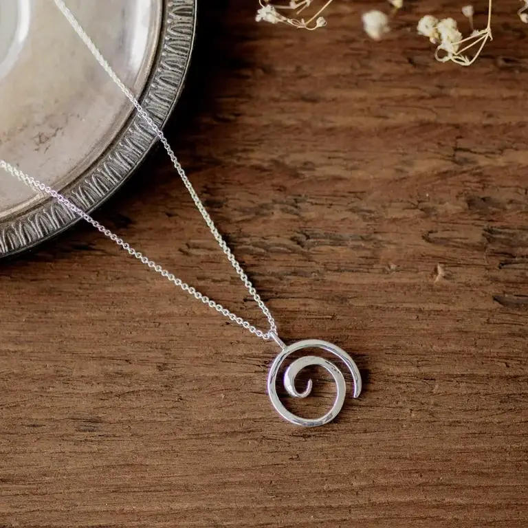 Wild Abandon Silver plated Tofino pendant
