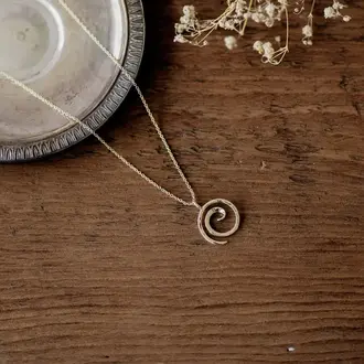 Wild Abandon Gold plated Tofino pendant