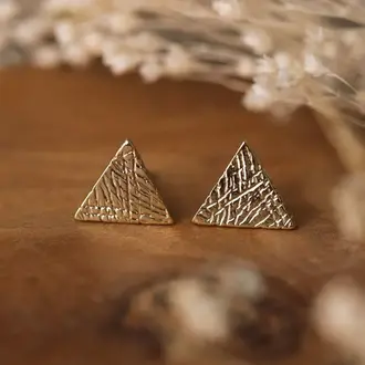 Wild Abandon Gold plated Arise studs