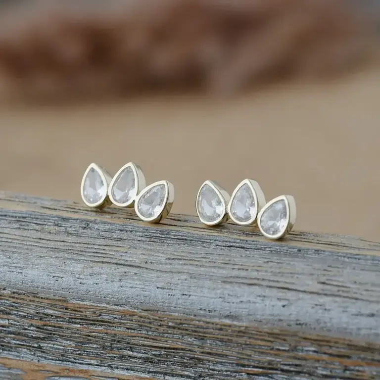 Wild Abandon Gold plated Enchanted studs