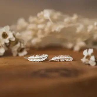 Wild Abandon Silver plated Fly Away studs
