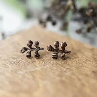 Wild Abandon Copper plated Leaflet studs