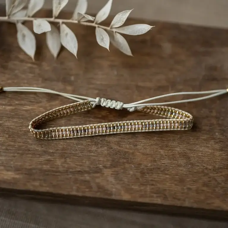 Wild Abandon Vagabond bracelet pink / white / gold