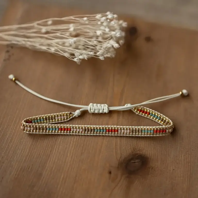Wild Abandon Vagabond bracelet green / red / turquoise