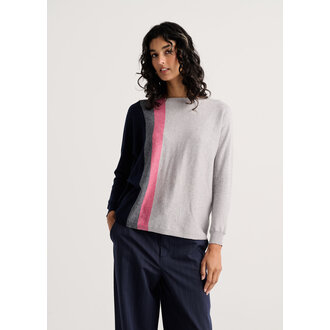 Zacket & Plover Marl Vertical line sweater cotton/cashmere,
