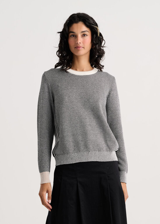 Zacket & Plover Snow Birdseye sweater cotton/cashmere,