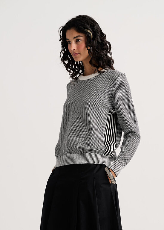Zacket & Plover Snow Birdseye sweater cotton/cashmere,