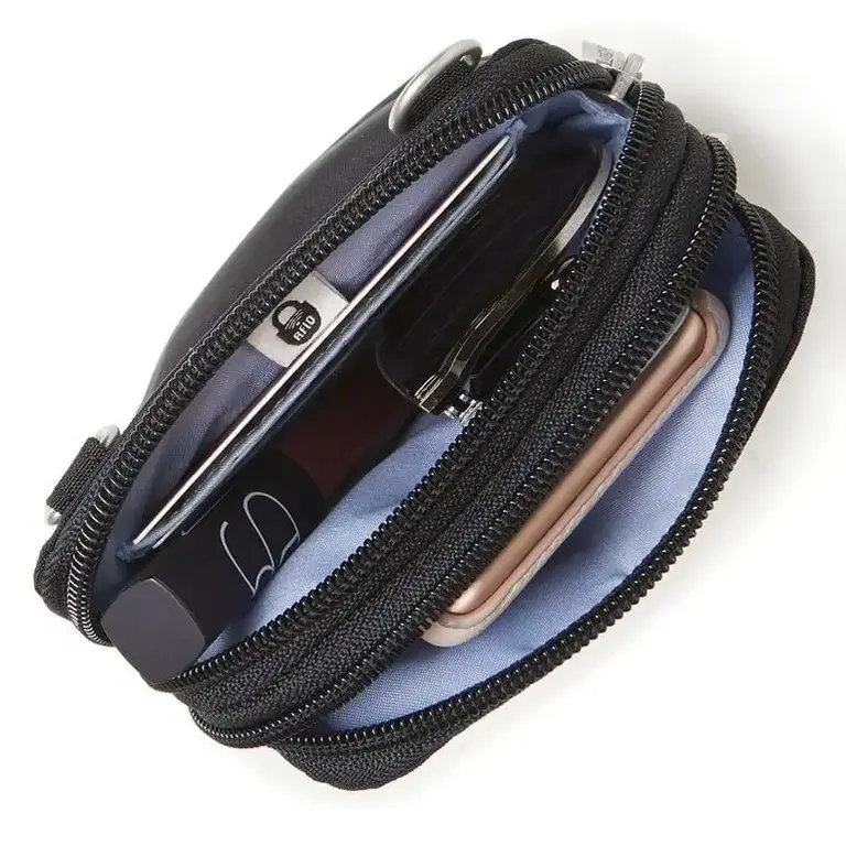 Baggallini Take Two Rfid Bryant Crossbody, BLACK
