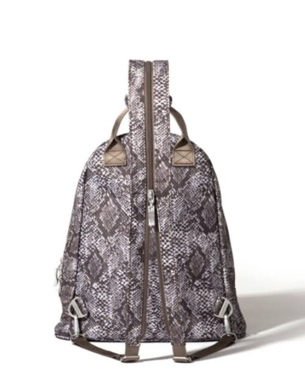Baggallini Naples Convertible Backpack, Tan python