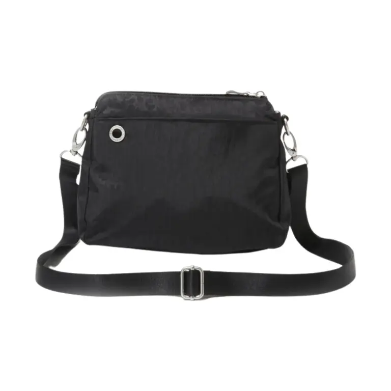 Baggallini Calais Crossbody bag, Black Cheetah print