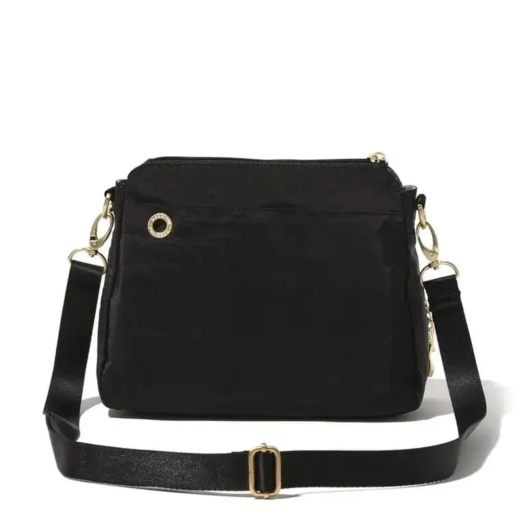 Baggallini Calais Crossbody bag, Black with gold hardware