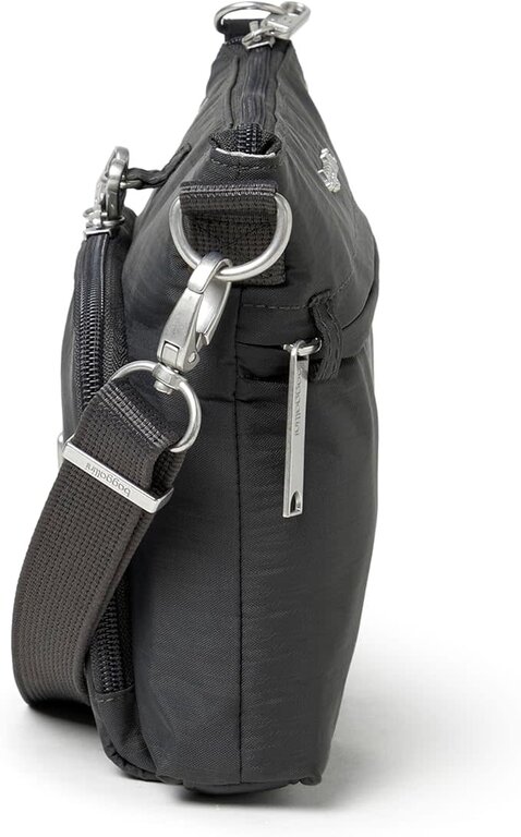Baggallini Securtex Memento crossbody, CHARCOAL GREY
