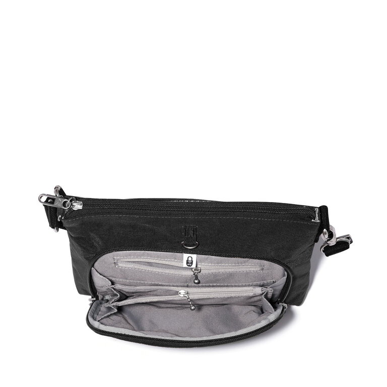 Baggallini Securtex Memento crossbody, CHARCOAL GREY