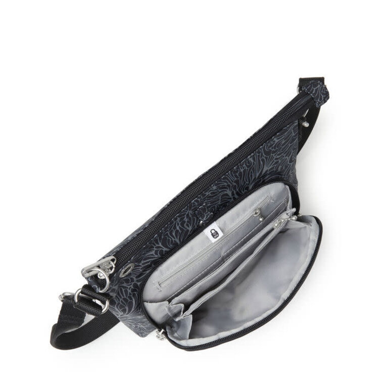 Baggallini Securtex Memento crossbody, MIDNIGHT BLOSSOM
