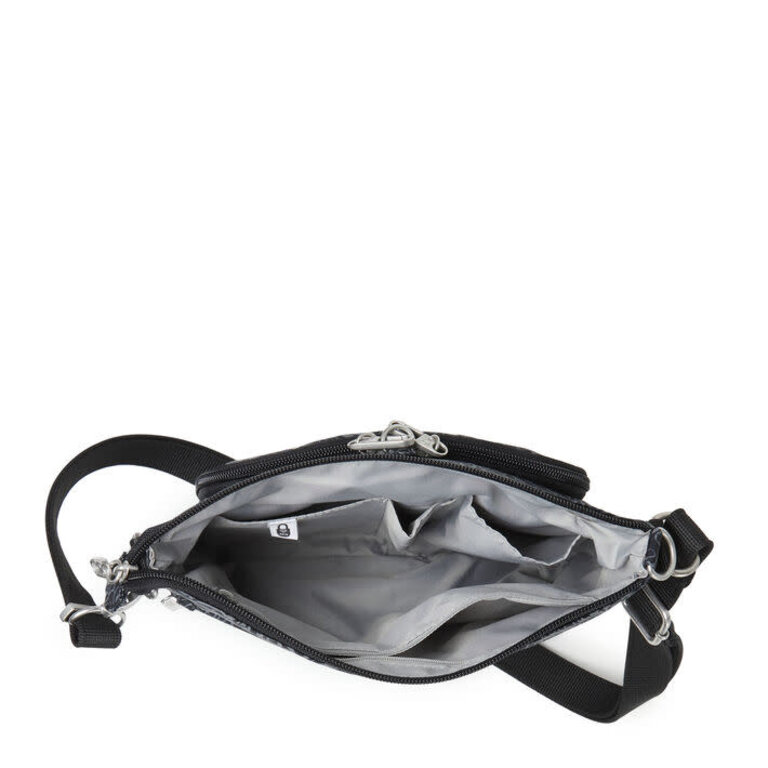 Baggallini Securtex Memento crossbody, MIDNIGHT BLOSSOM