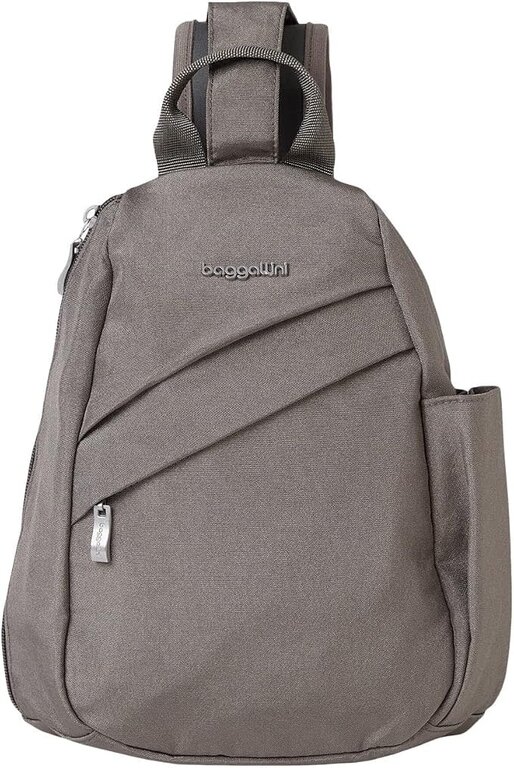 Baggallini Medium sling bag, STERLING SHIMMER