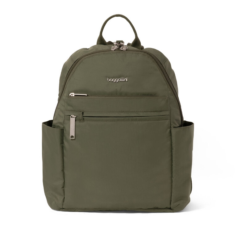 Baggallini Anti-theft vacation backpack, THYME GREEN