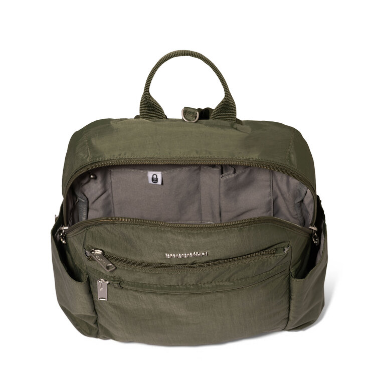 Baggallini Anti-theft vacation backpack, THYME GREEN