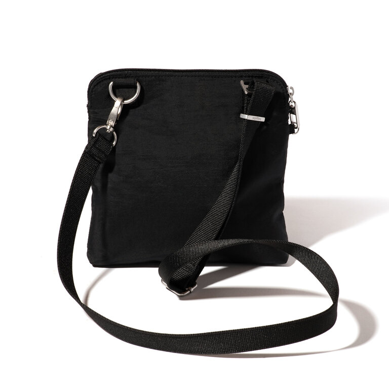 Baggallini Securtex Anti-theft crossbody, BLACK