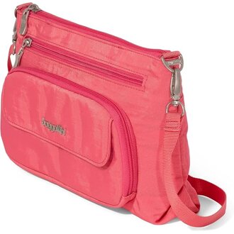 Baggallini Original Rfid Everyday Crossbody bag, FLAMINGO PINK