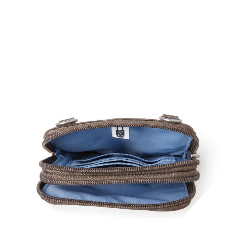 Baggallini Take Two Rfid Bryant Crossbody, PORTOBELLO SHIMMER