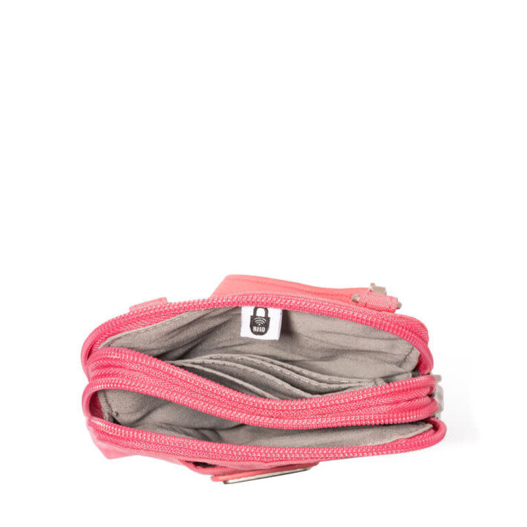 Baggallini Take Two Rfid Bryant Crossbody, FLAMINGO PINK