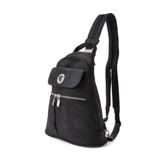 Baggallini Naples Convertible Backpack, Black Cheetah