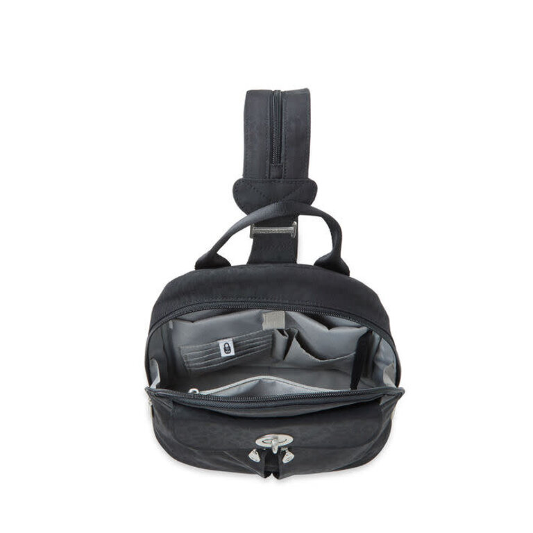 Baggallini Naples Convertible Backpack, Black Cheetah