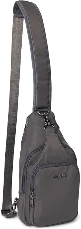 Baggallini Central Park sling, SMOKE GREY