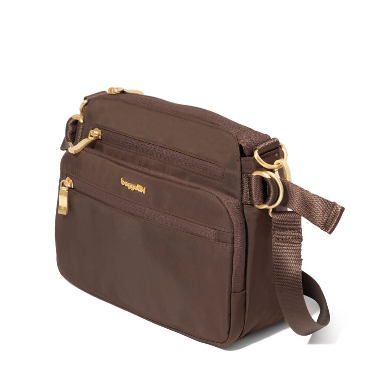 Baggallini Marais RFID Crossbody, Ganache brown