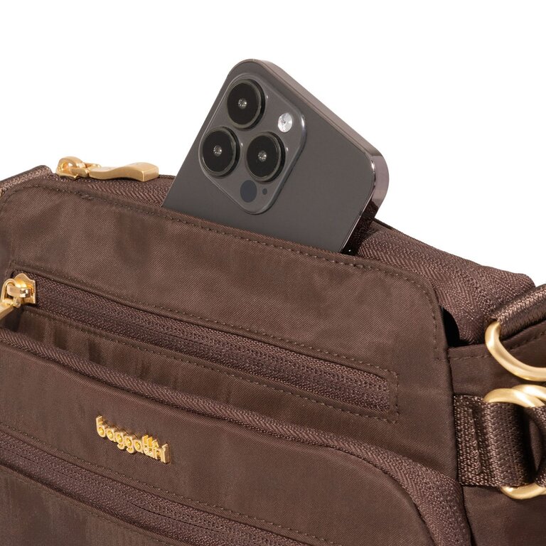Baggallini Marais RFID Crossbody, Ganache brown