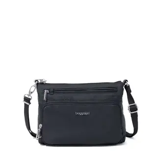 Baggallini Securtex Anti-theft Keepsake Crossbody, BLACK