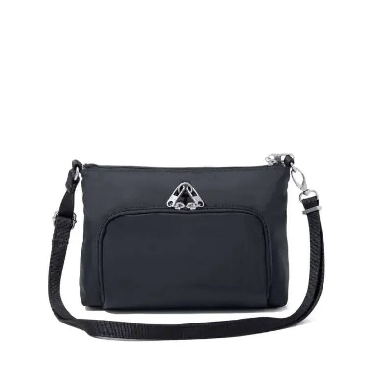 Baggallini Securtex Anti-theft Keepsake Crossbody, BLACK