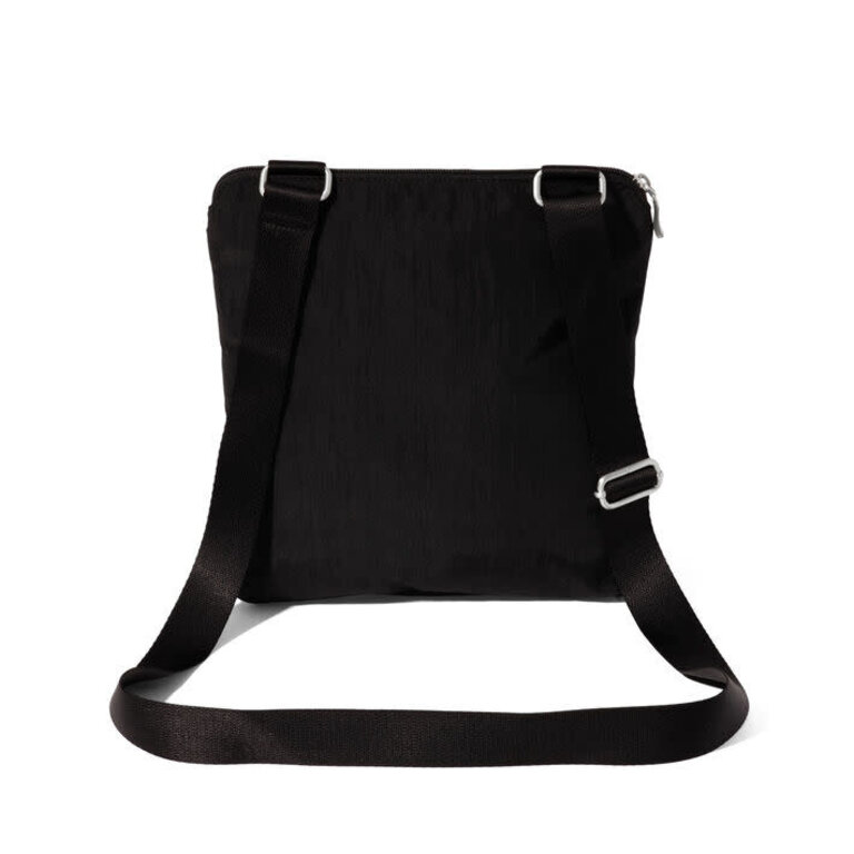 Baggallini Coastal Flip Lock Slim Crossbody, black