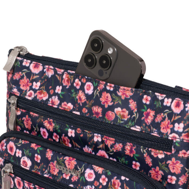 Baggallini Modern pocket crossbody, AUTUMN PEONY
