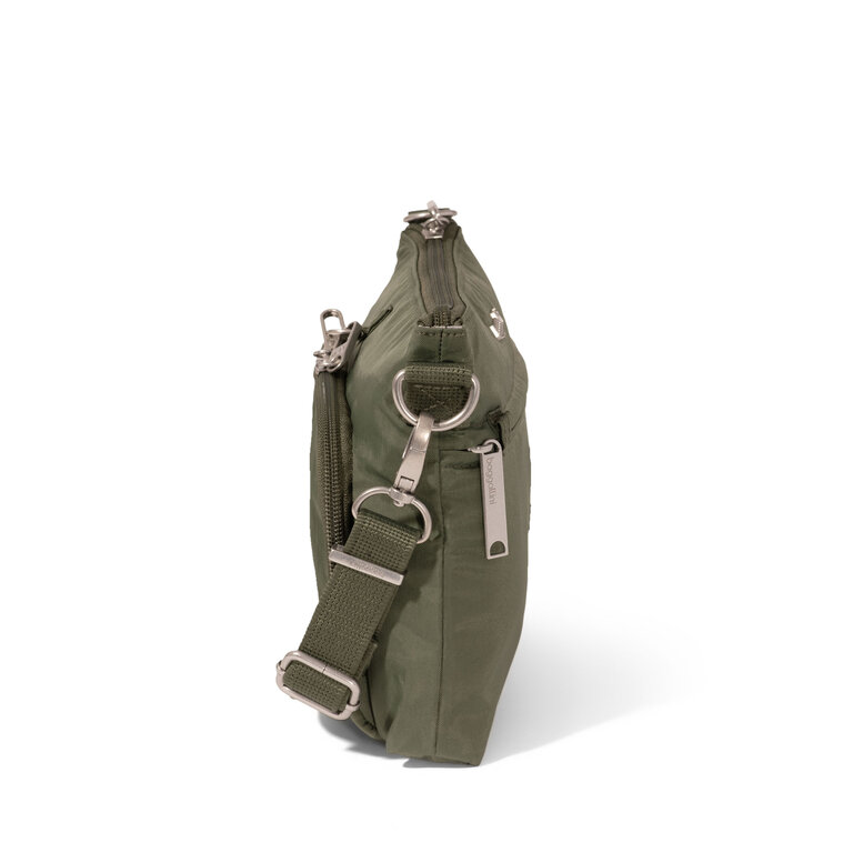Baggallini Securtex Memento crossbody, THYME GREEN