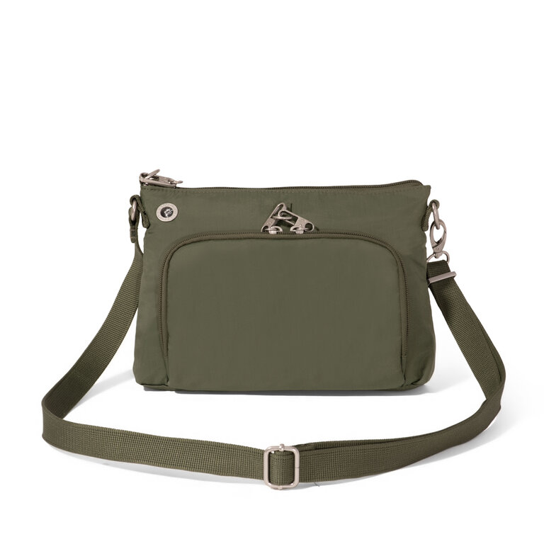Baggallini Securtex Memento crossbody, THYME GREEN