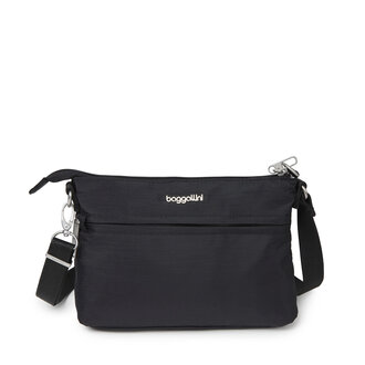 Baggallini Securtex Memento crossbody, BLACK