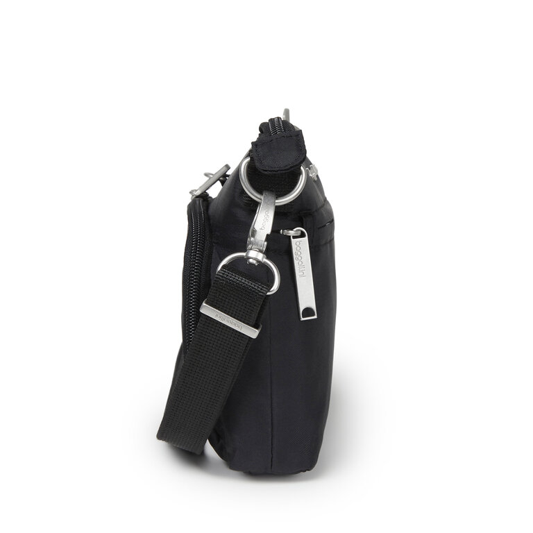 Baggallini Securtex Memento crossbody, BLACK