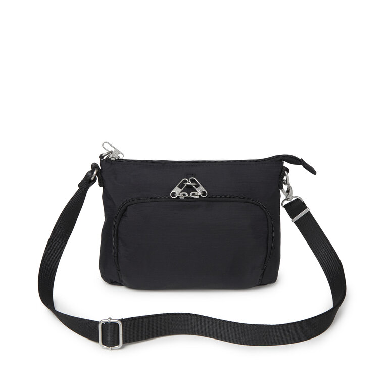 Baggallini Securtex Memento crossbody, BLACK